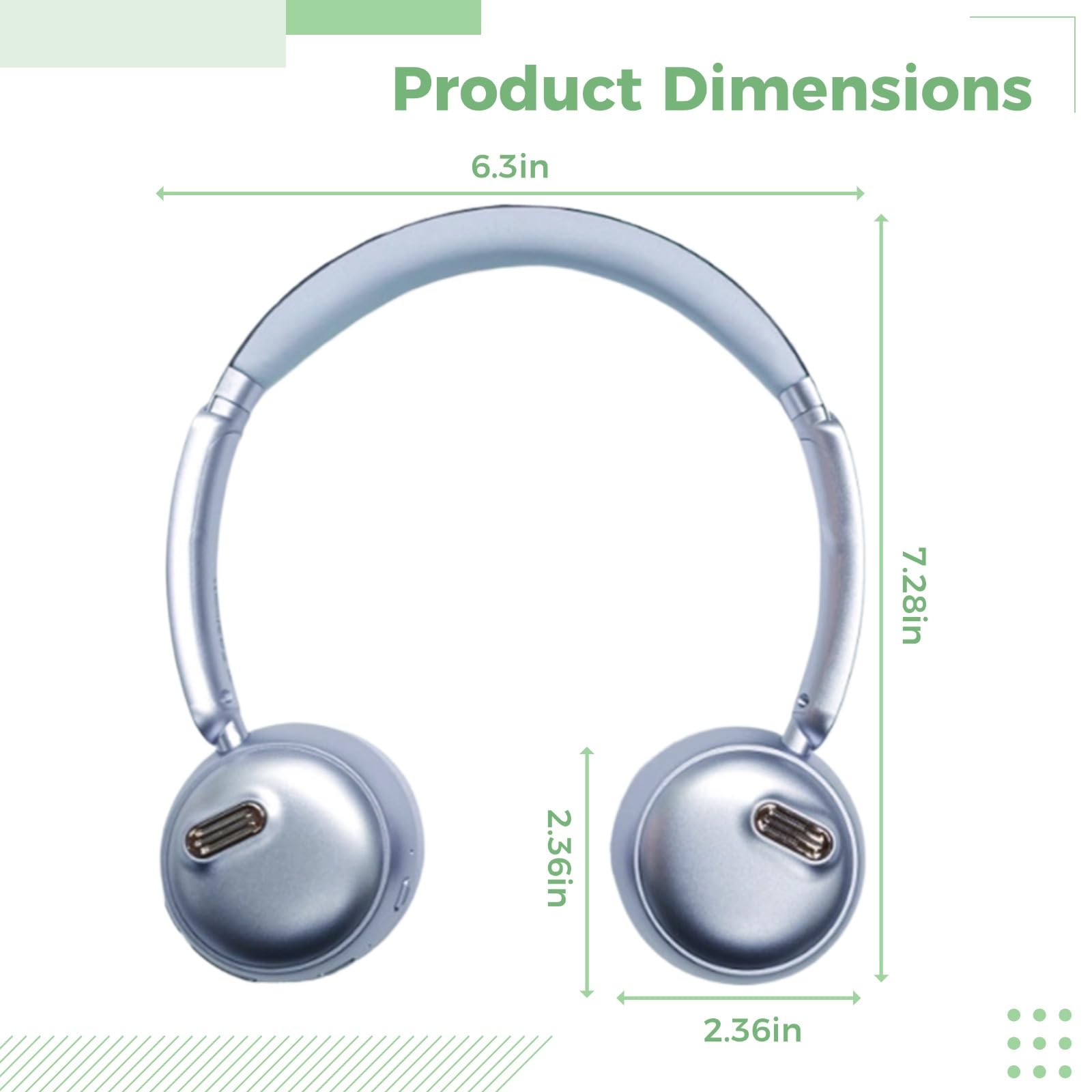 Auriculares inalámbricos supraaurales, cancelación activa de ruido, sonido panorámico inmersivo, tiempo de reproducción de 30 horas, conexión de doble dispositivo, Bluetooth V5.4, diseño ajustable en