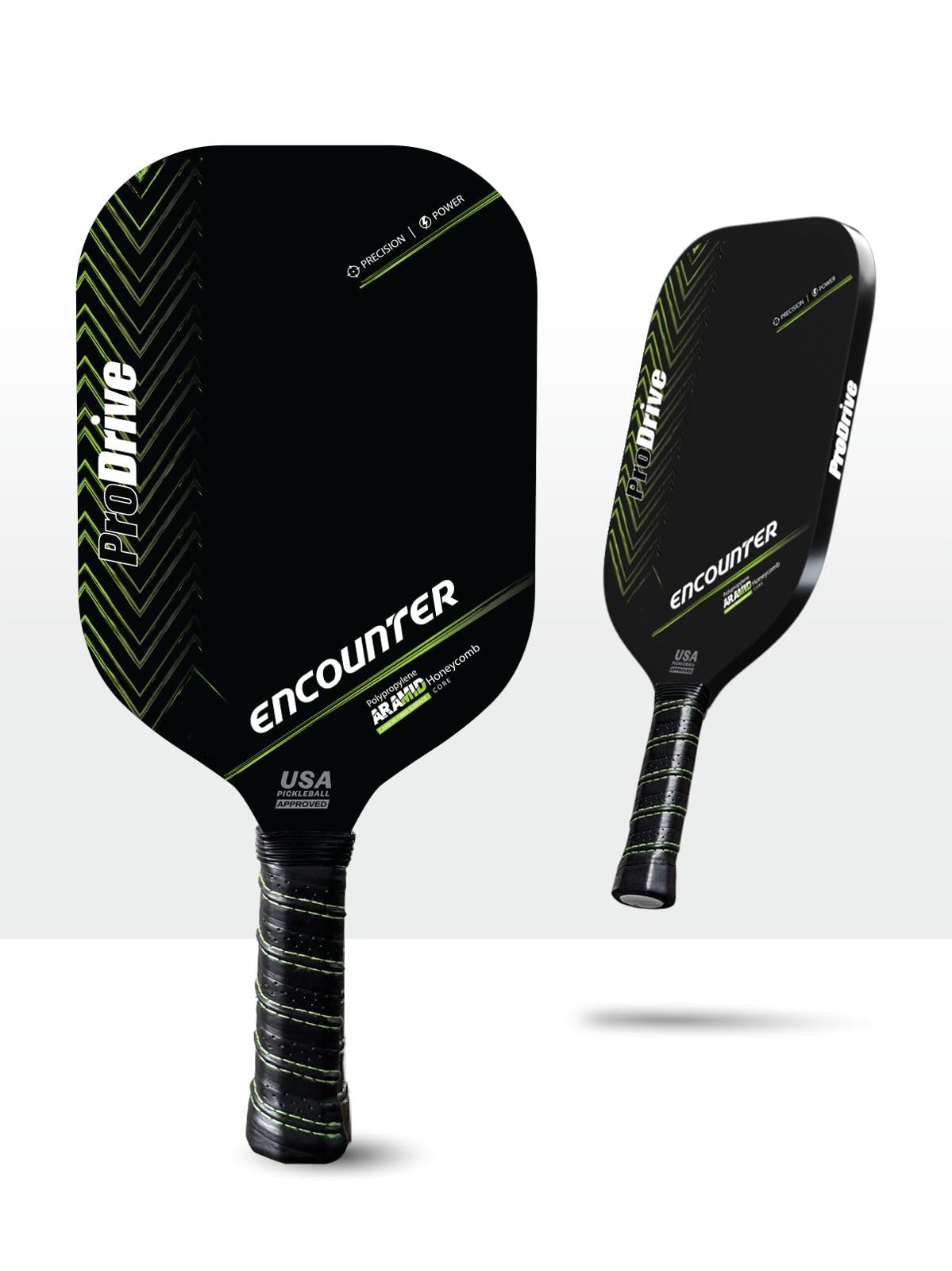 Prodrive Encounter Lime Green 16mm - 3 Layer (PP/Aramid/PP) Thermoformed with Foam Injected Walls - Includes Paddle Sleeve