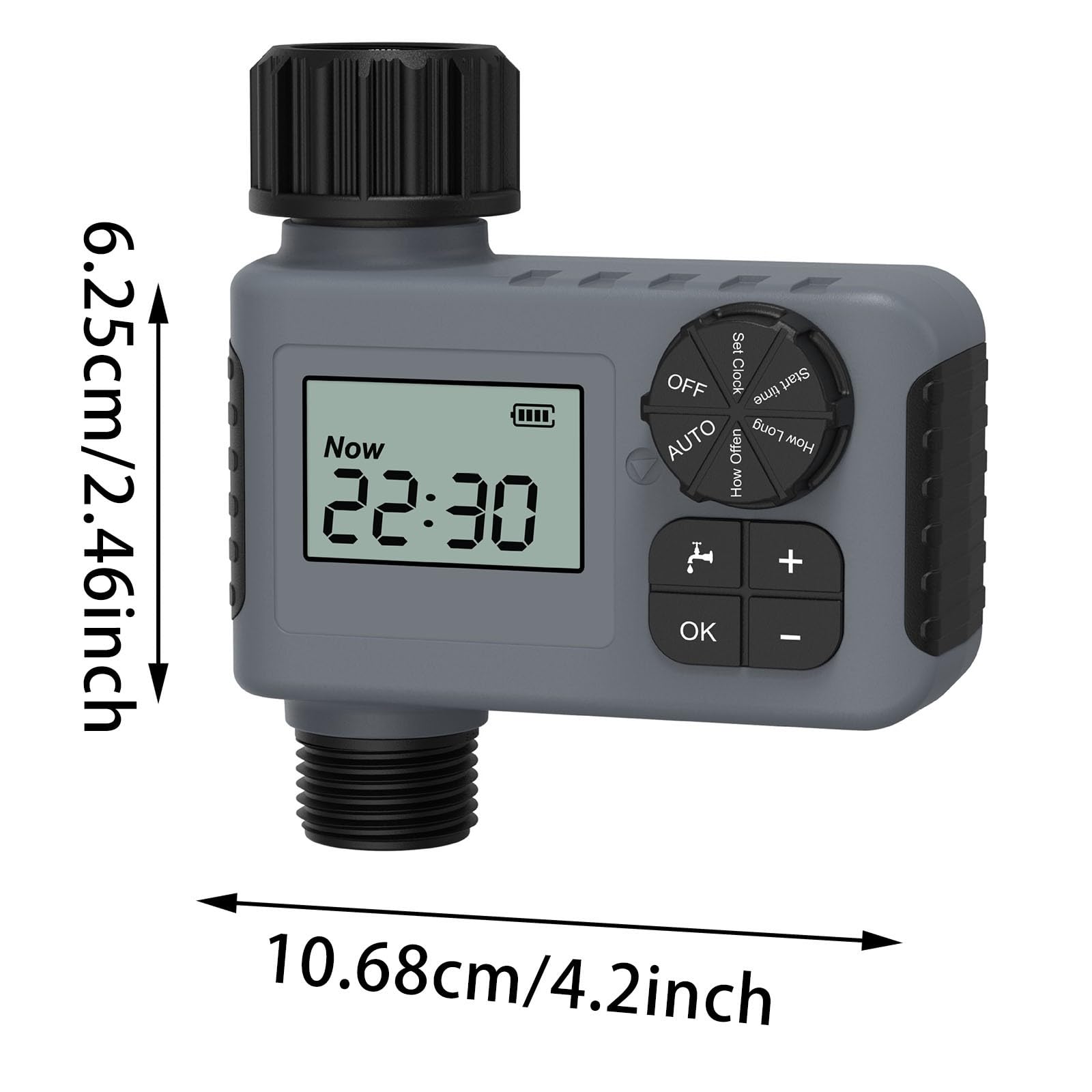 Timer zraszacza do użytku na zewnątrz, mosiężny timer wlotowy 2025 do węża nawadniającego ogrodowego, timery z opóźnieniem deszczu i ręcznym nawadnianiem, do ogrodu, trawnika, systemu nawadniania