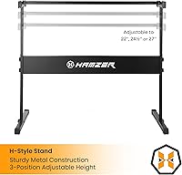 Vista 4 de Teclado de piano electrónico de la marca Hamzer, modelo 61-Key, portátil, con atril, taburete, auriculares y micrófono