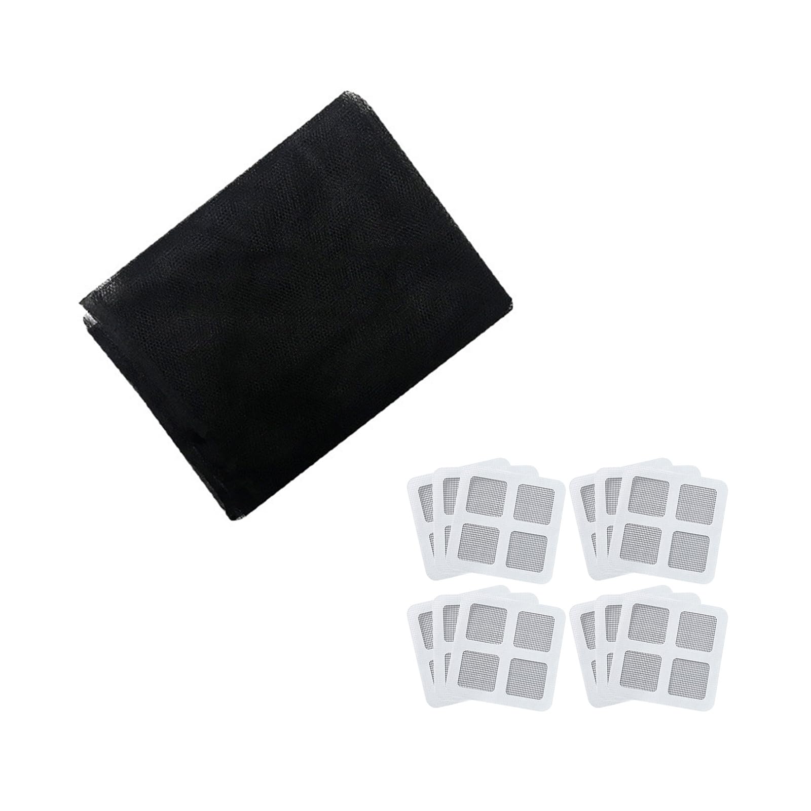 Woedpez Quick Install Invisible Window Screens Set Adhesive Meshes Netting Tear Resistant for Indoor Ventilation Adhesive Window Net Screen