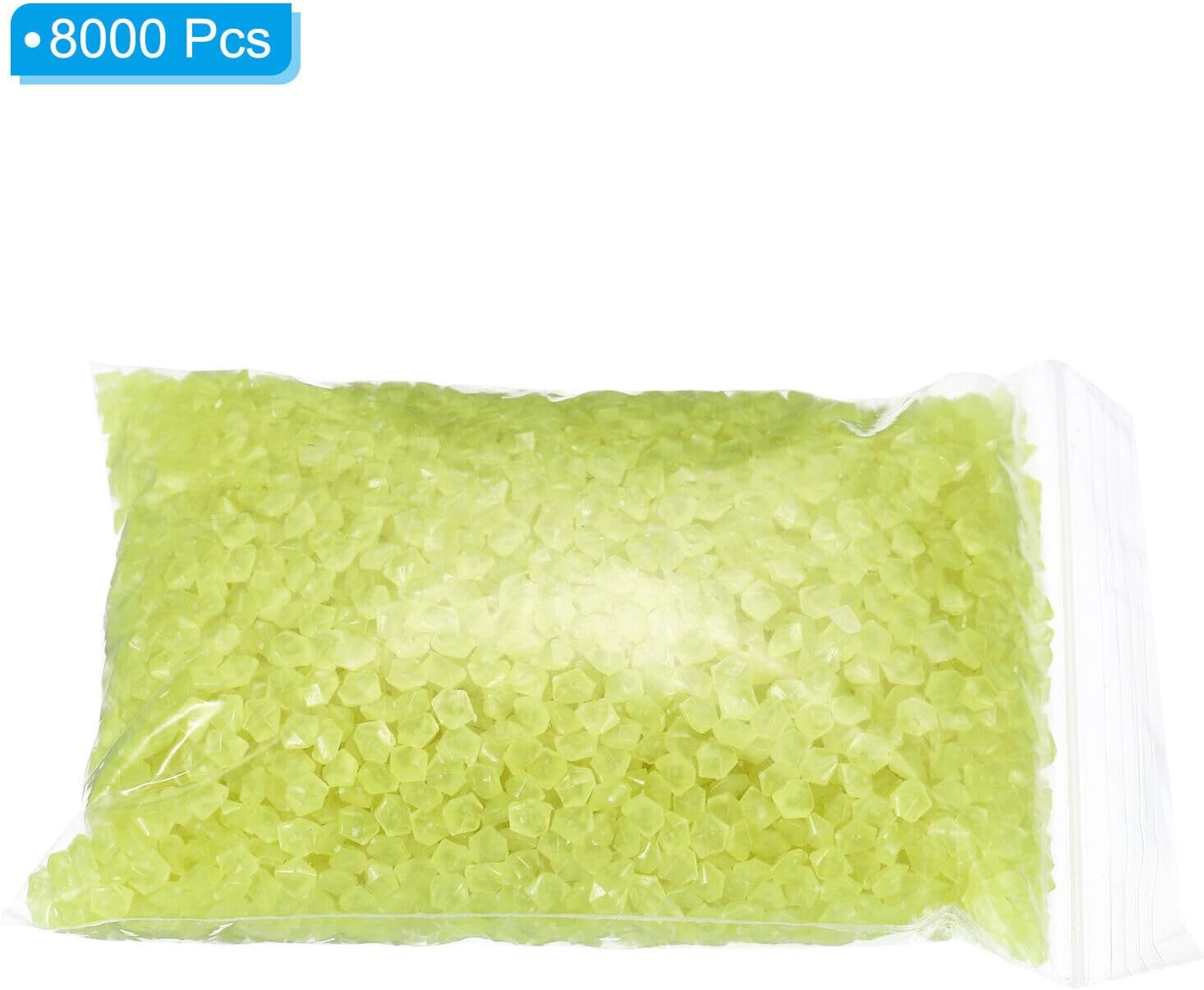 Home and Garden Parts 8000pcs Glow Rocks 3-5mm Decoration Pebbles Luminous Stones Decor Yellow #CN/251024/12416