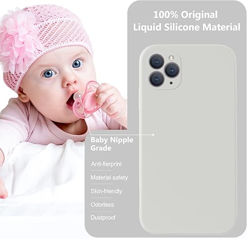 Miniatura 7 de Vooii Funda compatible con iPhone 11 Pro Max con forro de microfibra suave antiarañazos, protección de cámara, bordes planos, funda de silicona