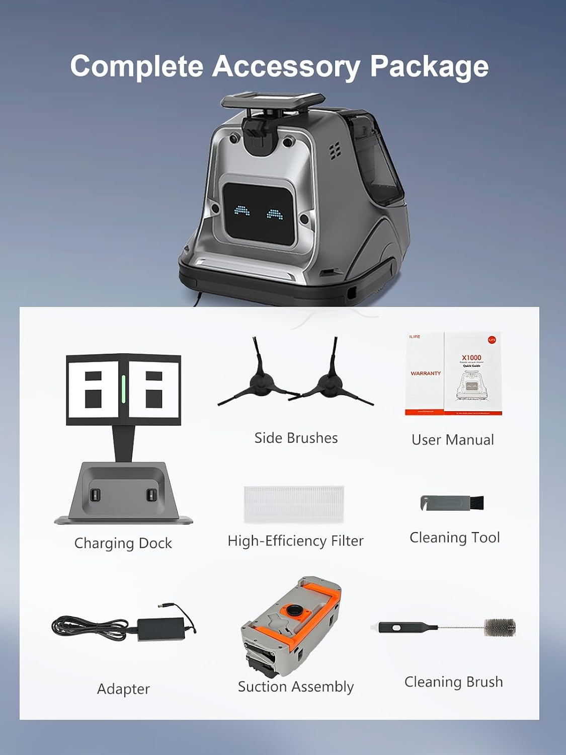  X1000 Commercial Robot Vacuum for Large Spaces, 20,000Pa thumbnail