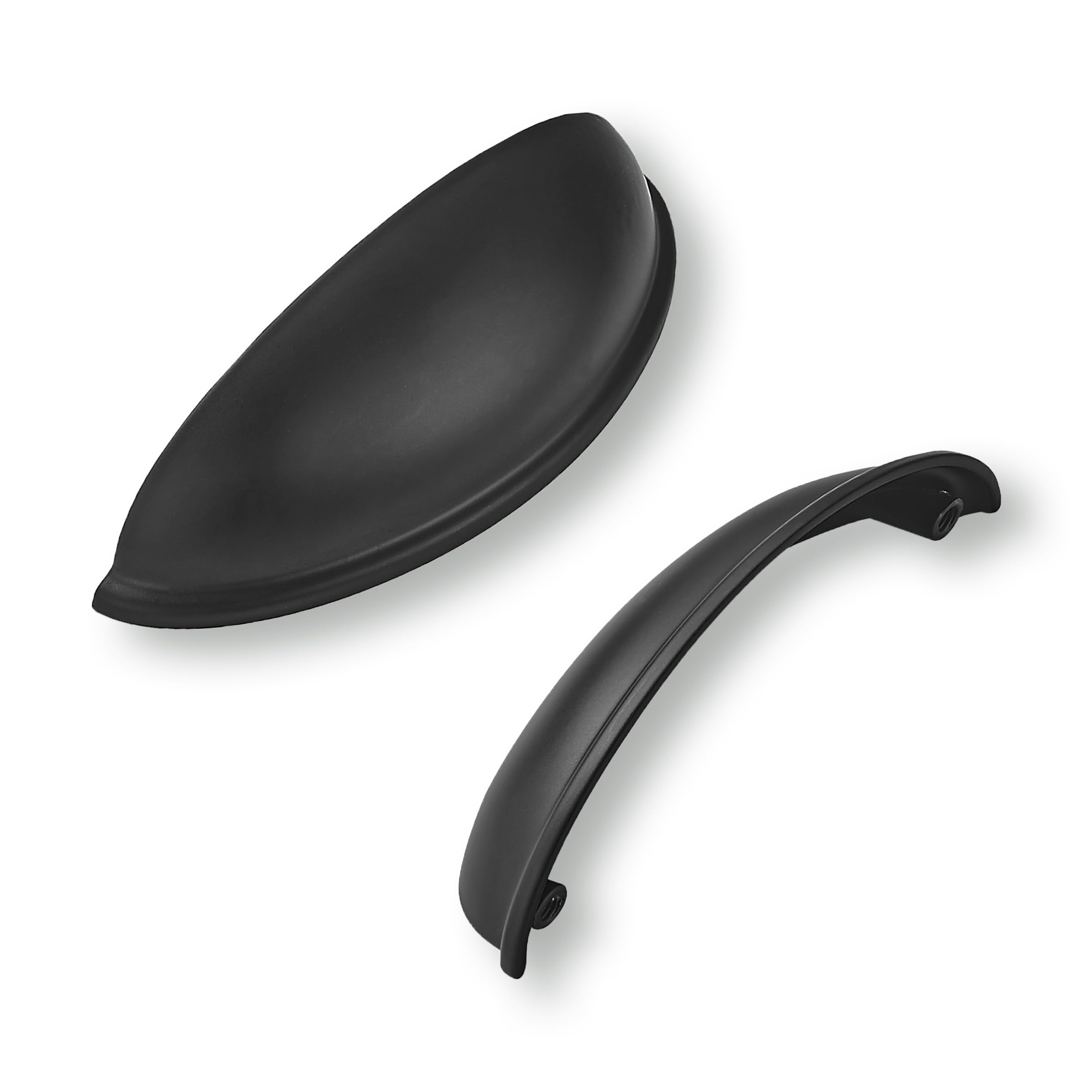 KHTUMEWARE-P9001 Matte Black Cabinet Pulls CTC 4 in (102 mm) 10-Pack