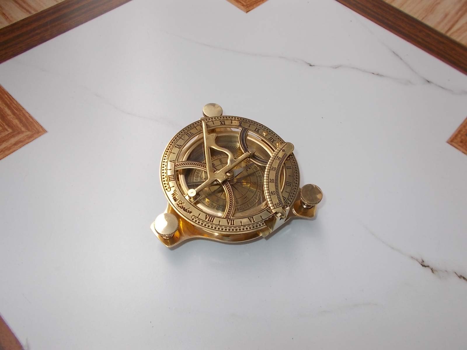 Brass Sundial Compass Directional Nautical Vintage Compass 4" inch