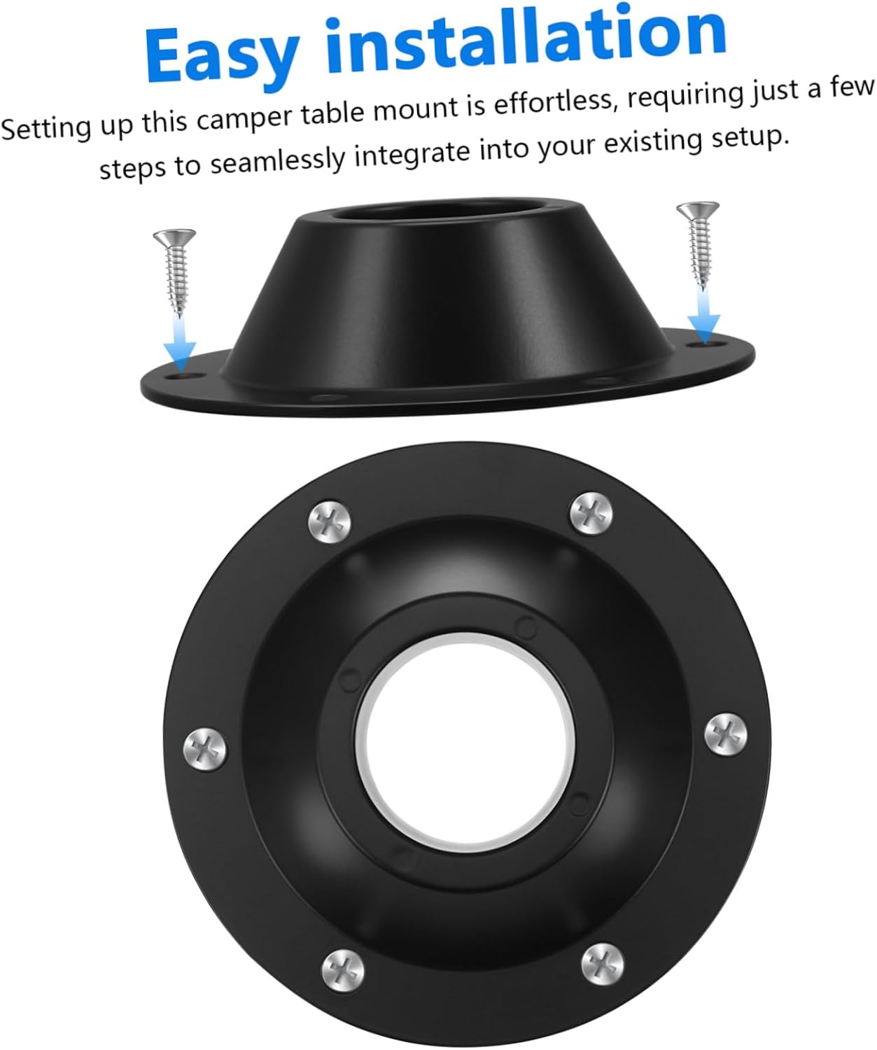 8pcs Portable Rv Table Leg Mount Flush Mount Base for Outdoor Camping Boat Camper Rv Accessories