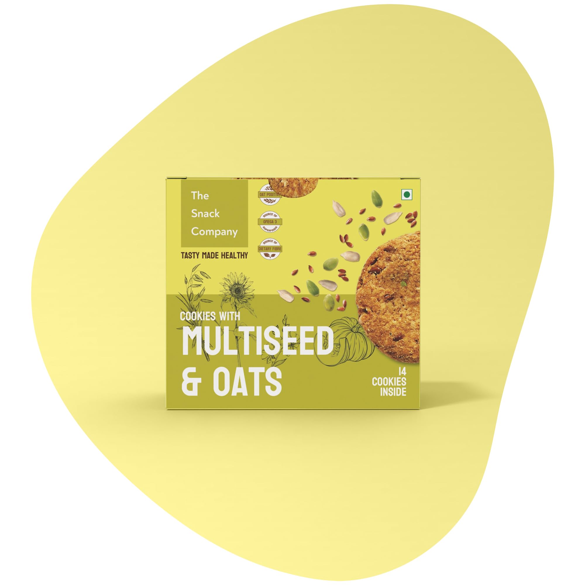 The Snack Company - Multiseed Oat Cookies, 210 gm | Healthy Snack with Immunity Boosting Seeds | Oats Biscuit with no Refined Flour | Baked Snack for Guilt Free Snacking (B087YZMSFS) Amazon Price History, Amazon Price Tracker