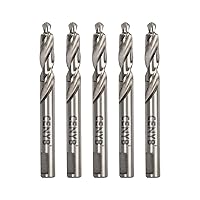 Vista 101 de 1-1/8" (29mm) Sierra perforadora con punta de carburo de tungsteno con 2 piezas de brocas piloto chapadas en titanio para metal duro, acero