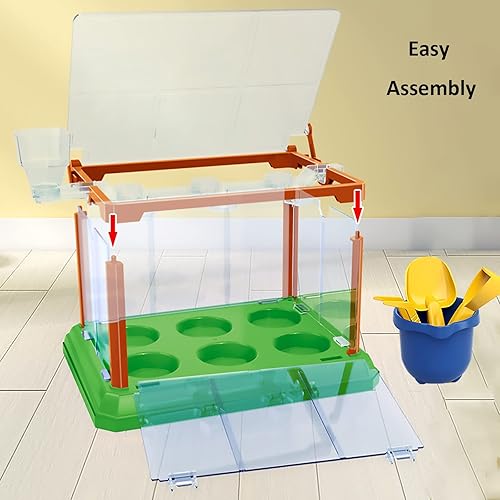 Miniatura 8 de Kit de jardinería para niños, kit de terrario de cultivo de invernadero, juego de cultivo de plantas, descubrimiento, regalo educativo de jardinería