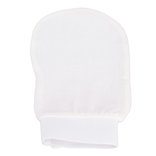 Miniatura 9 de Guantes exfoliantes de piel, guantes exfoliantes de fibra para el cuerpo, guantes exfoliantes de baño blancos para eliminar la piel muerta para el