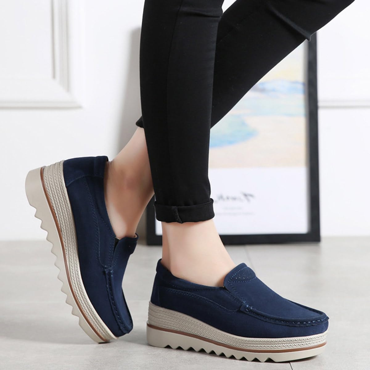 Scarpe da ginnastica da donna con zeppa