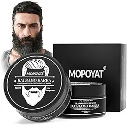 Bálsamo para Barba e Bigode, Natural com Bergamota, 3.38oz, Vegano, Biodegradável, para Crescimento e Hidratação