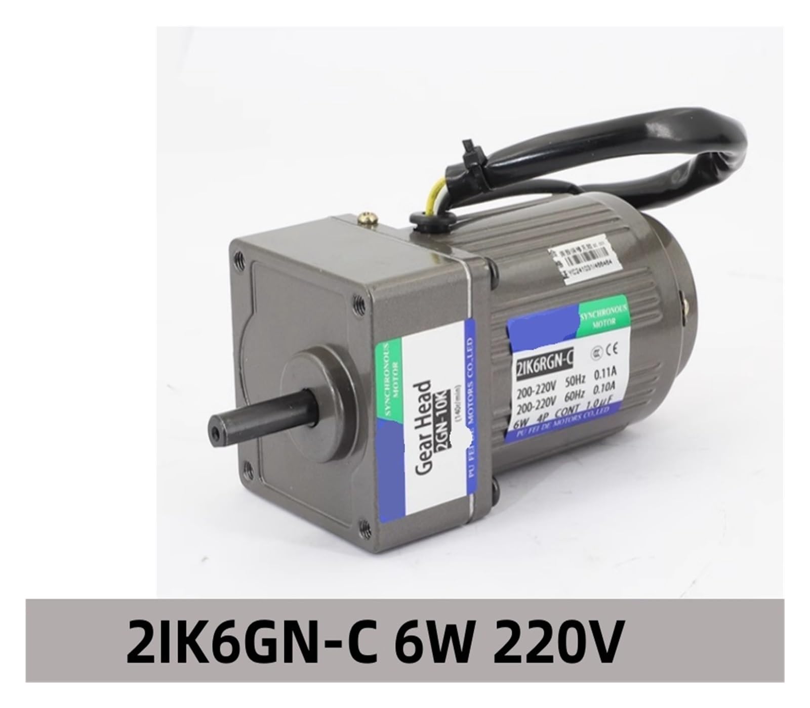 Spindelmotor, 2IK6GN-C 6W AC-Getriebemotor mit Drehzahlregler, einstellbare Drehzahl, einphasiger CW-CCW-Motor mit US-52-Regler(2GN50K 0-25RPM)