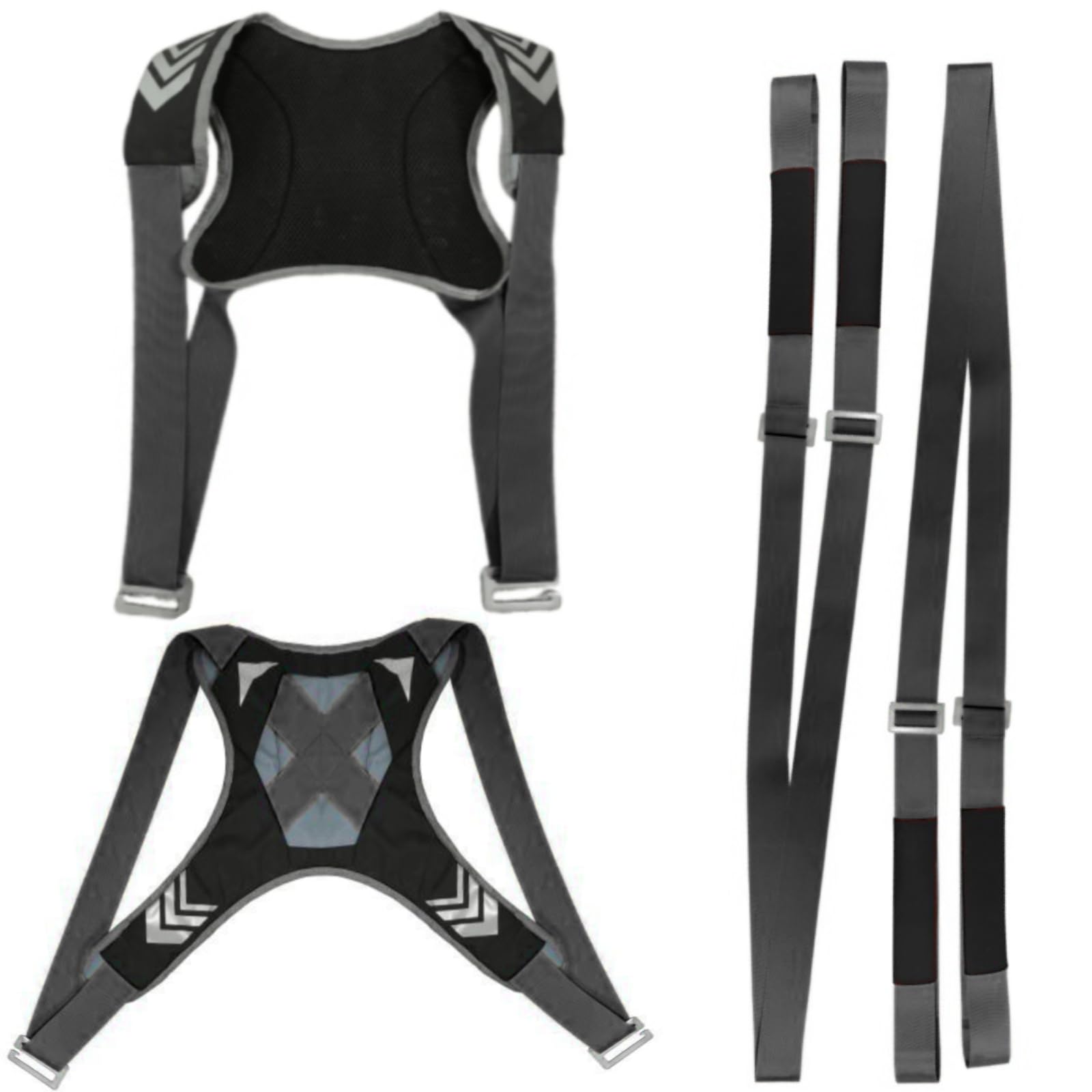 Tragegurte Umzug Kit Tragegurt für 2 Personen mit Schwamm-Weste, Multifunktionaler Hebegurt für Möbel & Geräte, Möbeltragegurte Möbeltransport, Schwarz