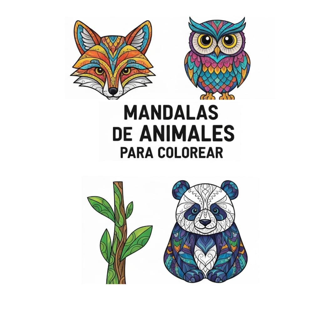 Mandalas de Animales para colorear (Libros para colorear)
