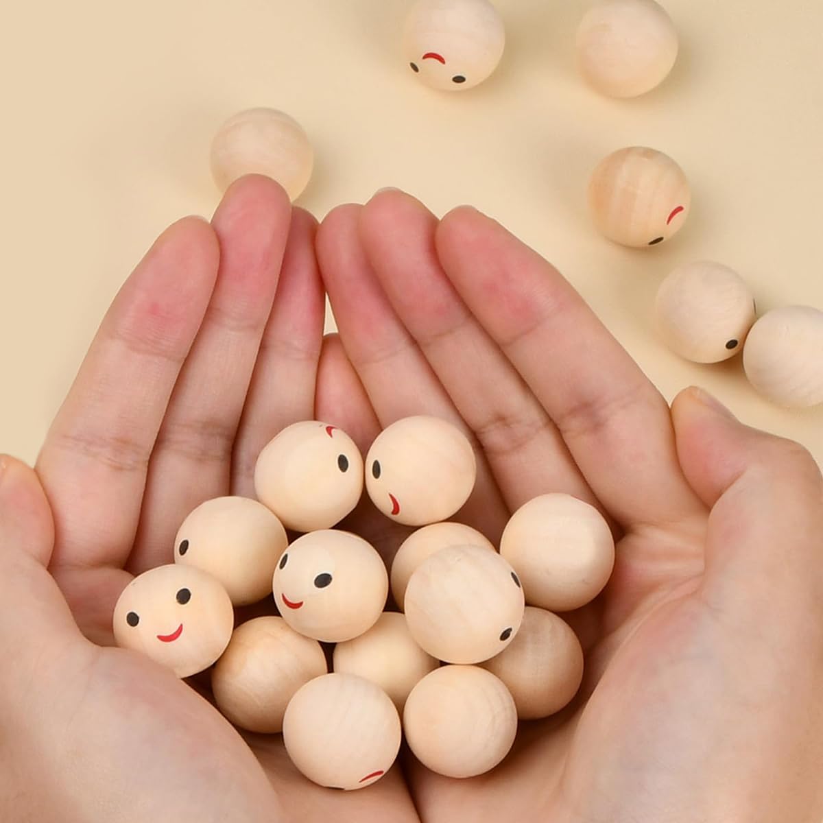 Amazon | 木製ボール ウッドボール 100個 丸い木 直径20mm 25mm 30mm