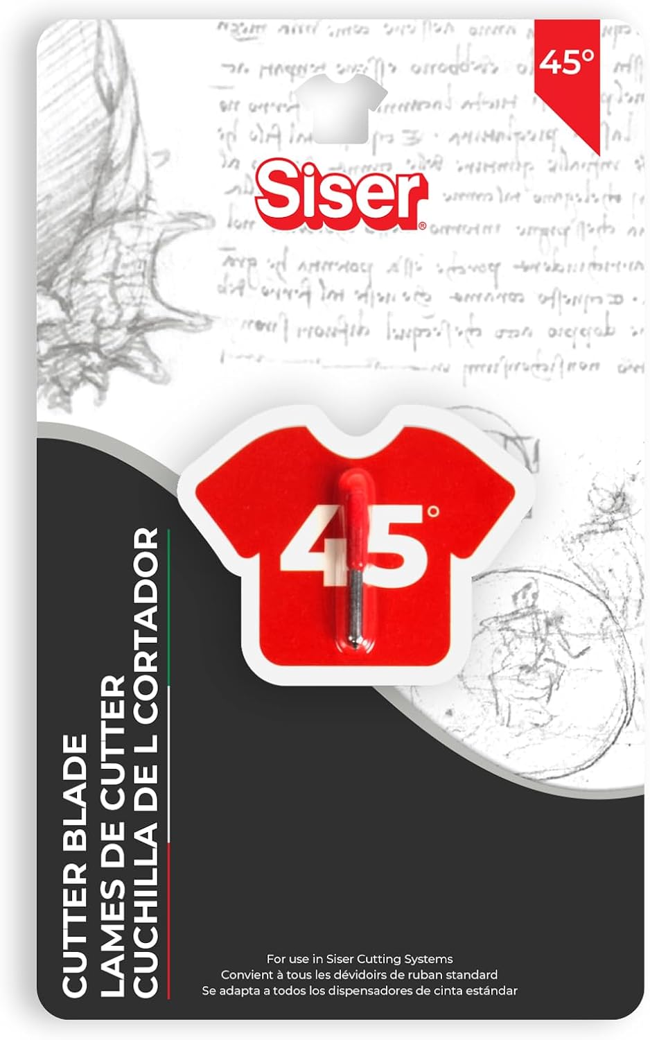 Siser High Quality Carbide Steel 45° Cutting Blade Compatible with Blade Holder Siser