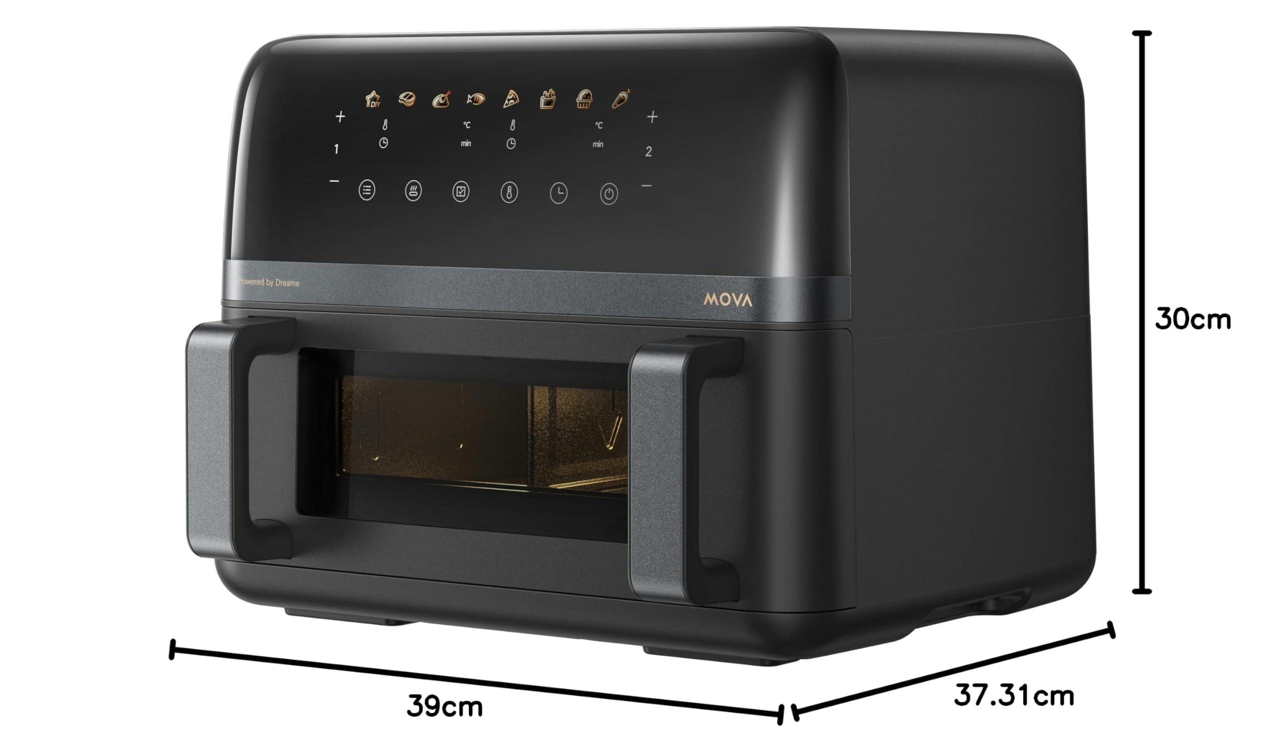 MOVA AeroChef FD20 Pro friggitrice ad aria a doppio cestello | Doppio cestello da 9L, SyncFinish, potenza da 2.700 W, temperatura 40°C-230°C, 7 programmi, rivestimento antiaderente