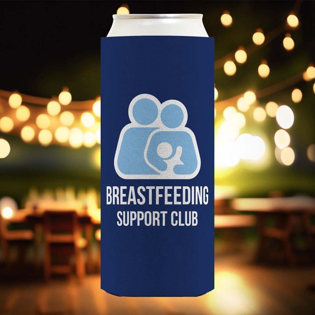 Mom Maternity Gifts New Dad Breastfeeding Support Club Breastfeeding 12-Pack Ultra Slim Can Thermocoolers