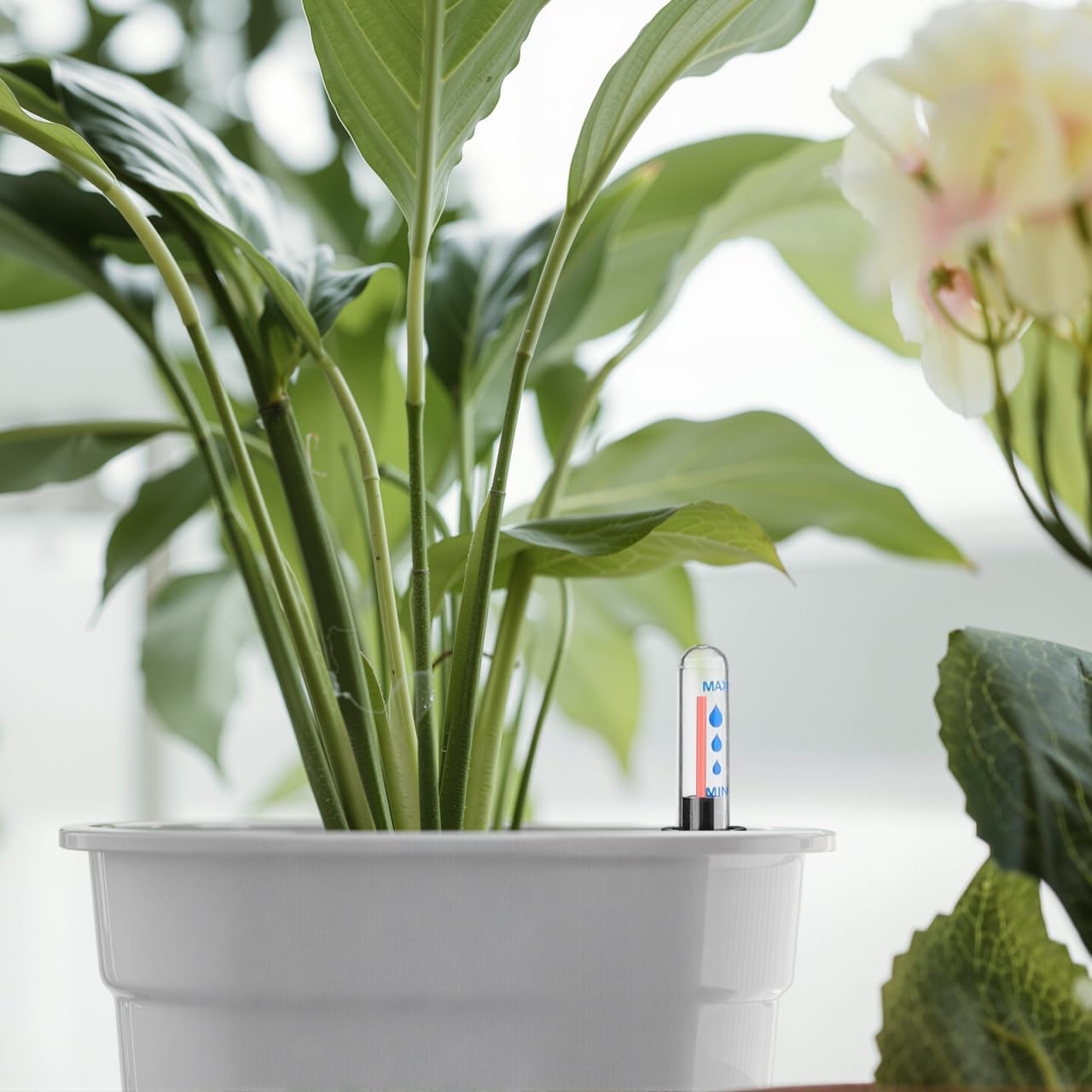 Water Level Indicator for Plants, 4Pcs Flower Pot Water Shortage Reminder Gauge Display Indicator for Indoor/Outdoor Plants, Home Garden Use, 3.7" + 4.8" + 5.8" + 10.2" (4 Sizes)