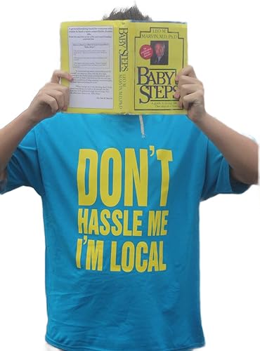 What about Bob Don't Hassle Me I'm Local scale Recreation tshirt men's unisex blue yellow tee