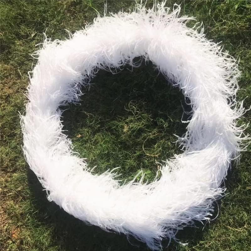 Zamihalaa - 10ply Ostrich Feather Boa Thick Width 28-30cm Ostrich Feathers for Crafts Strip DIY Wedding Decoration Party Dance Fashion Plume