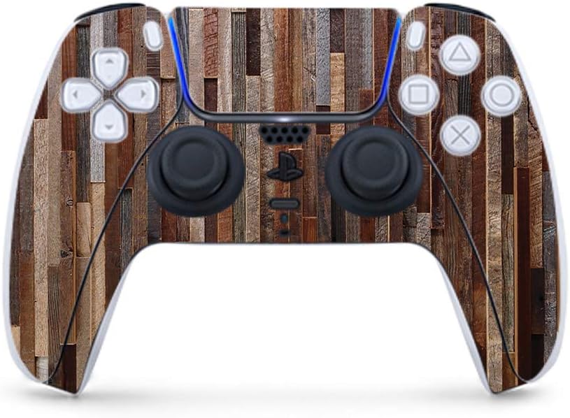 MightySkins Gaming Skin for PS5 / PlayStation 5 Controller - Cherry Grain | Protective Viny wrap | Easy to Apply and Change Style | Made in The USA image 4
