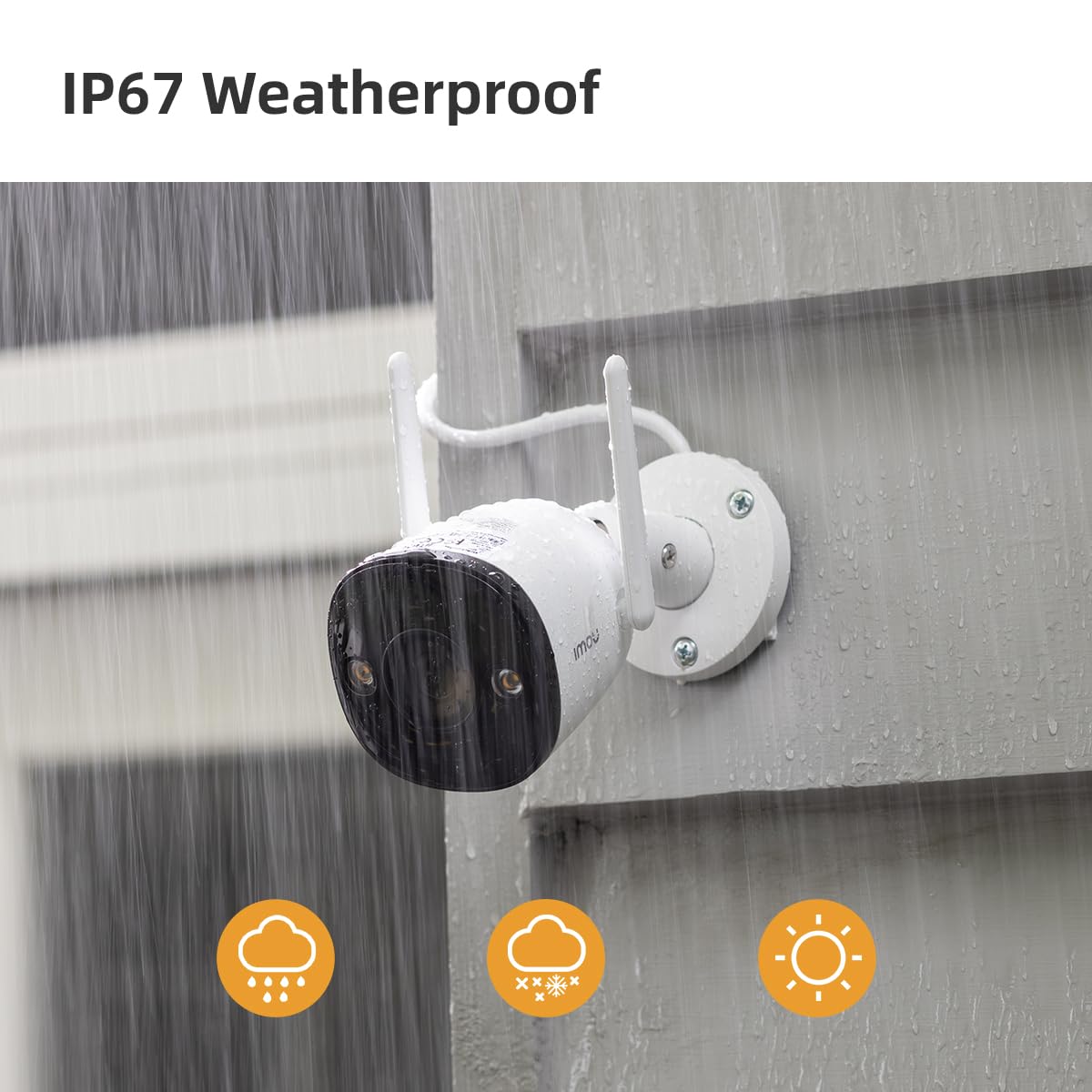 IMOU Bullet 2S 2MP - Professional Outdoor Bullet Camera, Full HD 1080P with Wide Dynamic Range & Superior Full Colour Nightvision, Spotlights, AI Human Detection, 2 Way Audio IMOU Bullet 2S 2MP - Professional Outdoor Bullet Camera, Full HD 1080P with Wide Dynamic Range & Superior Full Colour Nightvision, Spotlights, AI Human Detection, 2 Way Audio