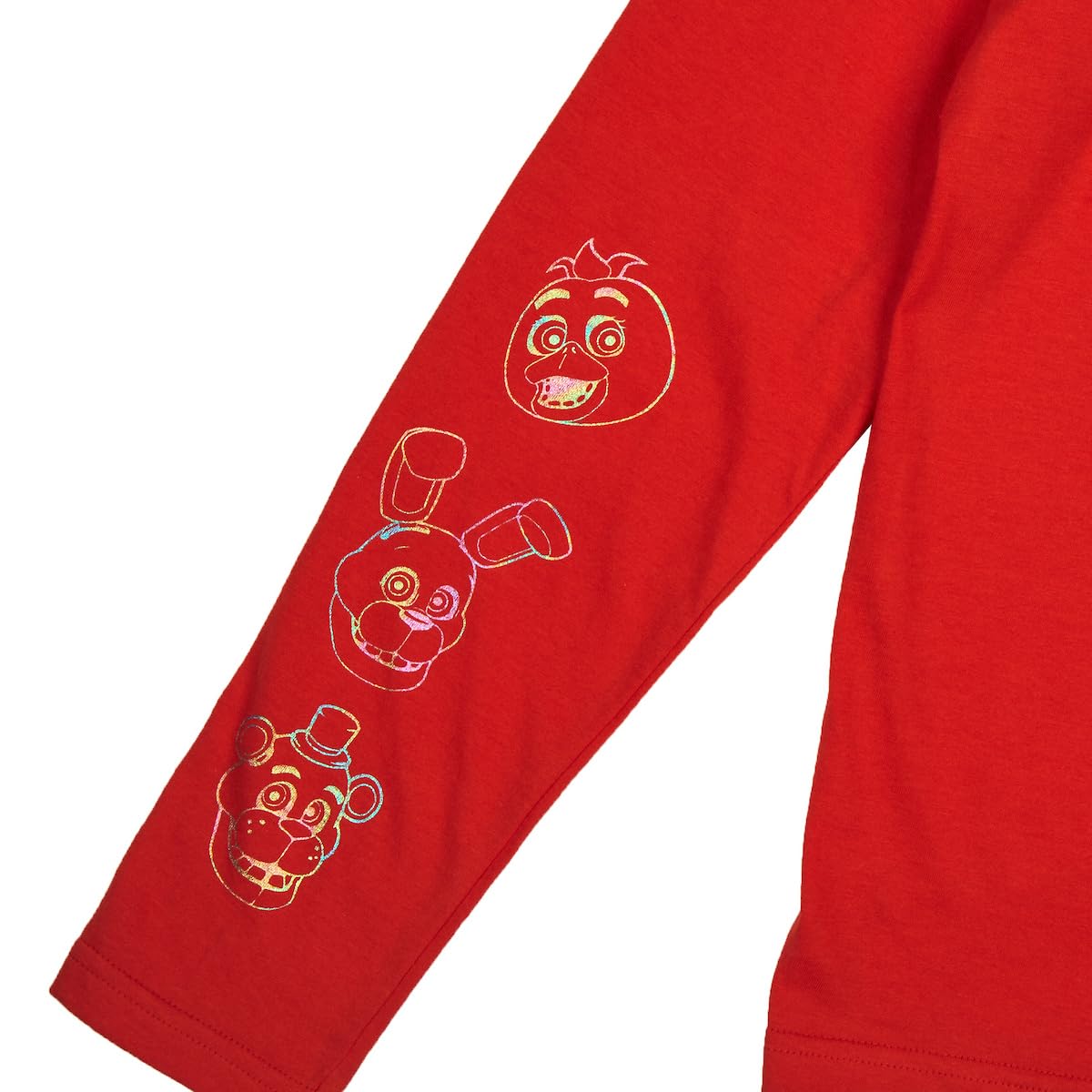 Five Nights at Freddy's Character Art - Juego de 2 camisetas de manga larga y manga corta para niño