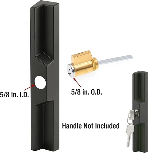 Miniatura 4 de Prime-Line E 2103 Cerradura de cilindro, 1-1/4 pulgadas, llaves en forma de Schlage (paquete individual)