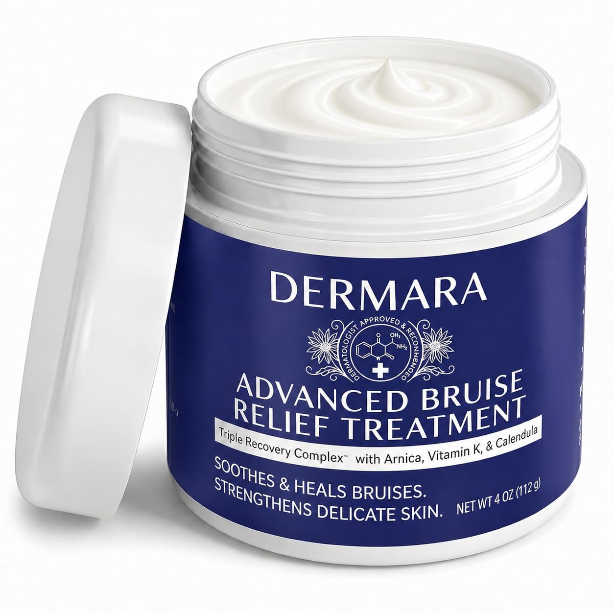 Dermara Bruise Cream with Arnica and Vitamins K, C & E, 4 Oz