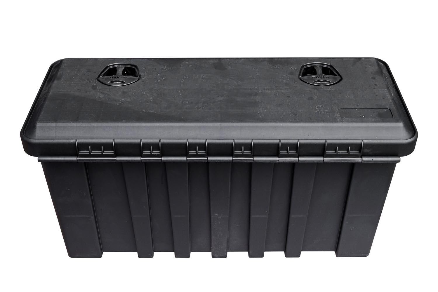 DAKEN Werkzeugkasten JUST 900x367x450mm 90L Transportbox für LKW Anhänger Unterflurkasten Staubox mit Schloss Schlüssel verstärkte Struktur TPE-Dichtung spritzwassergeschützt Schwarz Staukasten robust