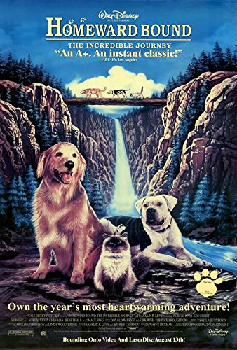 Homeward Bound The Incredible Journey Poster Movie (27 x 40 Inches - 69cm x 102cm) (1992)