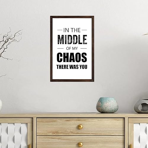 Miniatura 23 de In This Kitchen We Dance - Letrero de madera para decoración de pared, con citas religiosas, letrero de madera enmarcado, estilo rústico de granja