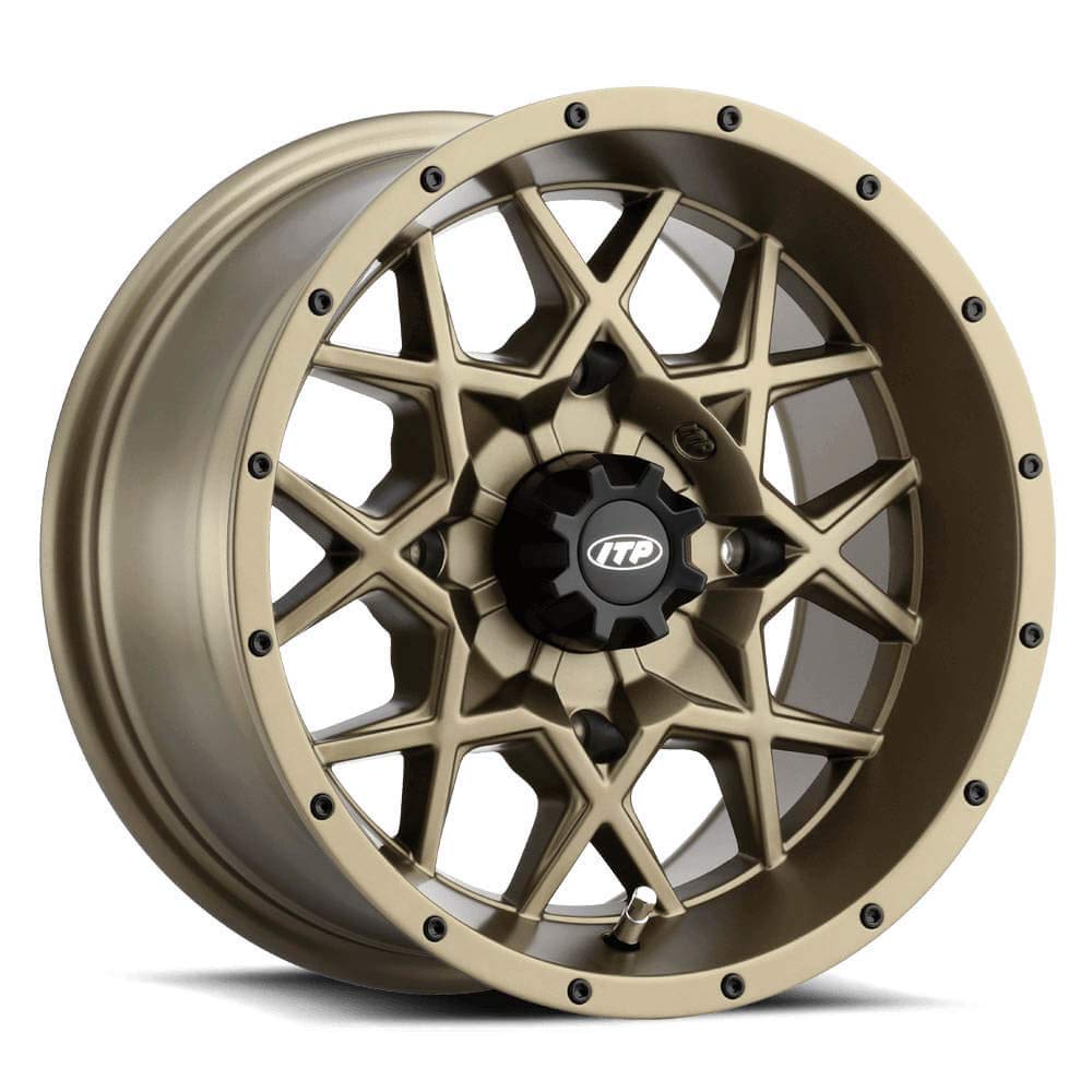 Amazon.com: ITP Hurricane 14x7 ATV/UTV Wheel - Bronze (4/156) 4+3