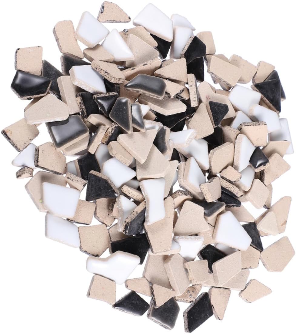 Gatuida Irregular Ceramic Mosaic Tiles DIY Craft Accessories Bag for Creative Art Projects Home Decor and Handmade Mosaic Crafts
