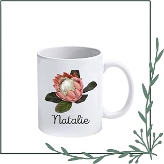 Protea Personalized/Custom Coffee Cup/Mug - 11 OZ - Image Printed on both sides of Mug -Heat Sublimated - Image will not come off