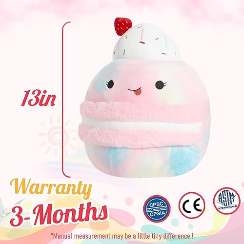 Miniatura 4 de CozyWorld Juguete de peluche de macarrón de 12 pulgadas, divertido juguete de peluche de macarrón de tamaño mediano, ultra suave, almohada de