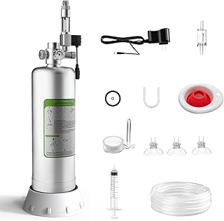 MagTool 4L Aquarium CO2 Generator System Carbon Dioxide Reactor Kit with Regulator and Needle Valve (4L with Solenoid)