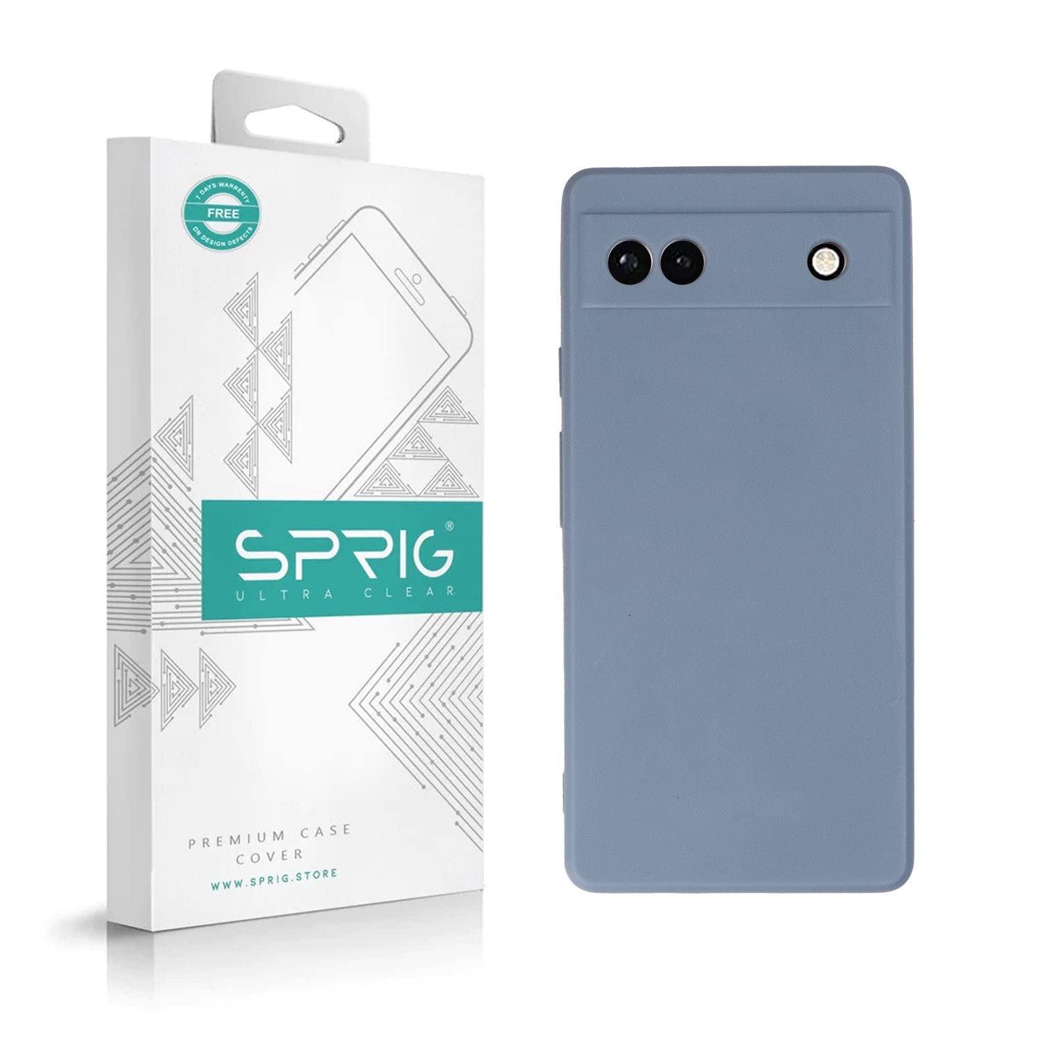 SPRIG TPU Matte Back Cover/Back Case for Google Pixel 6A 5G (Lavender Gray)