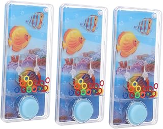 ibasenice 3pcs ring toy water games arcade retro handheld game travel gifts educational toys mini gifts funny toys water ring game handheld hand held water game toys boy plastic China child