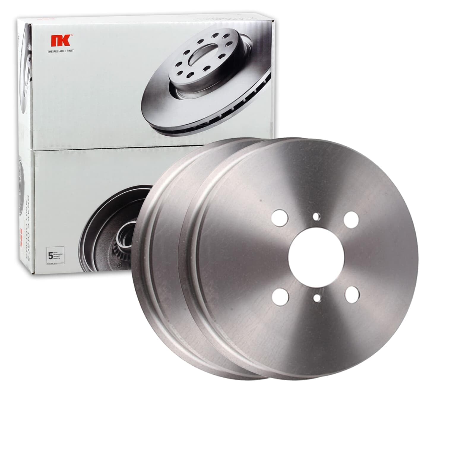 2x NK Ø 203mm Bremstrommeln hinten | 2x 254538 Kompatibel mit Charade Viii,yaris (_P13_),Yaris (_P9_),Yaris Kasten/schrägheck (_P13_)