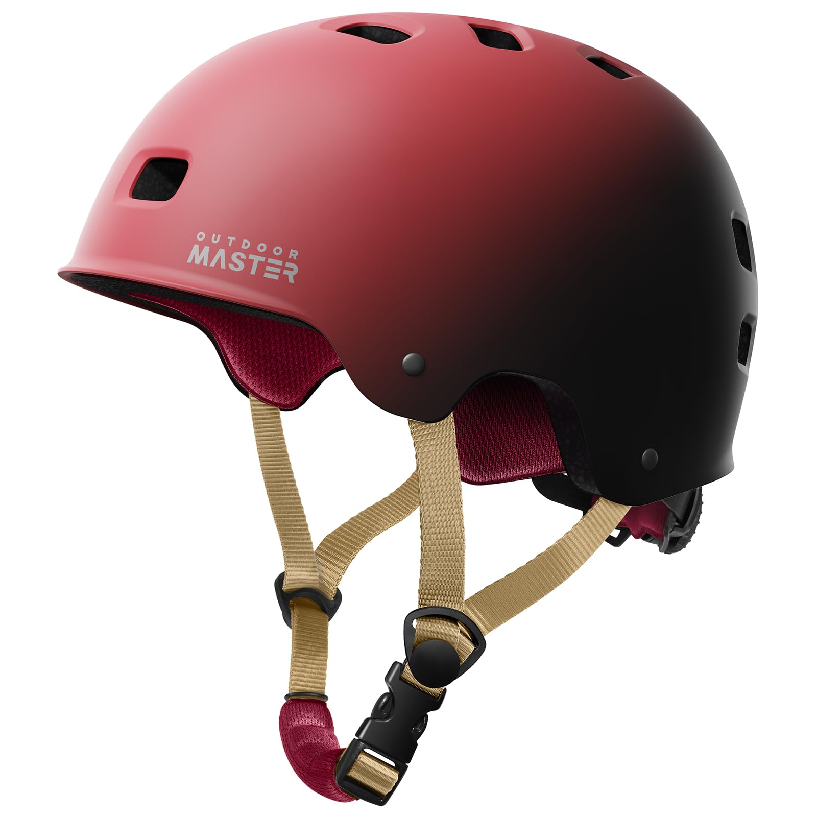 OutdoorMaster Skateboard Cycling Helmet - Two Removable Liners Ventilation Multi-Sport Scooter Roller Skate Inline Skating Rollerblading for Kids,