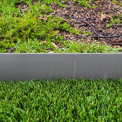 Instant Edging - (Extra Tall 4.75\" High) - Green 20ft Premium No Dig Yard Edging Kit, for Landscaping, and Flower Gardens - Includes 18 Edging Stakes (Green) - Thumbnail 5