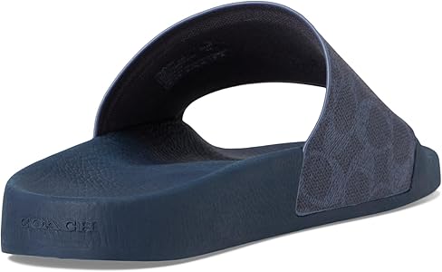Amazon | Coach メンズ スライドサンダル, デニム, 25.0 cm | COACH