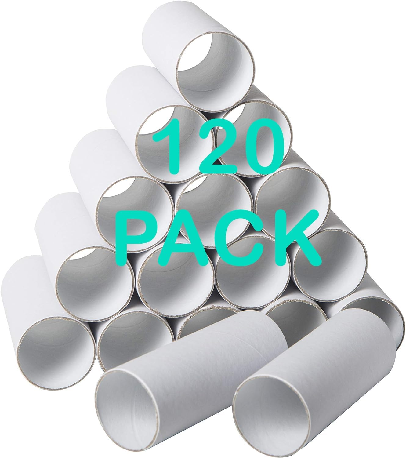 120 Pack Cardboard Tubes for Crafts - Craft Rolls - Round Tubes - Toilet Paper Rolls Crafts- Cardboard Tubes for Crafts - Craft Tubes - Paper Tube for Crafts - 1.57 x 3.9 Inches - White
