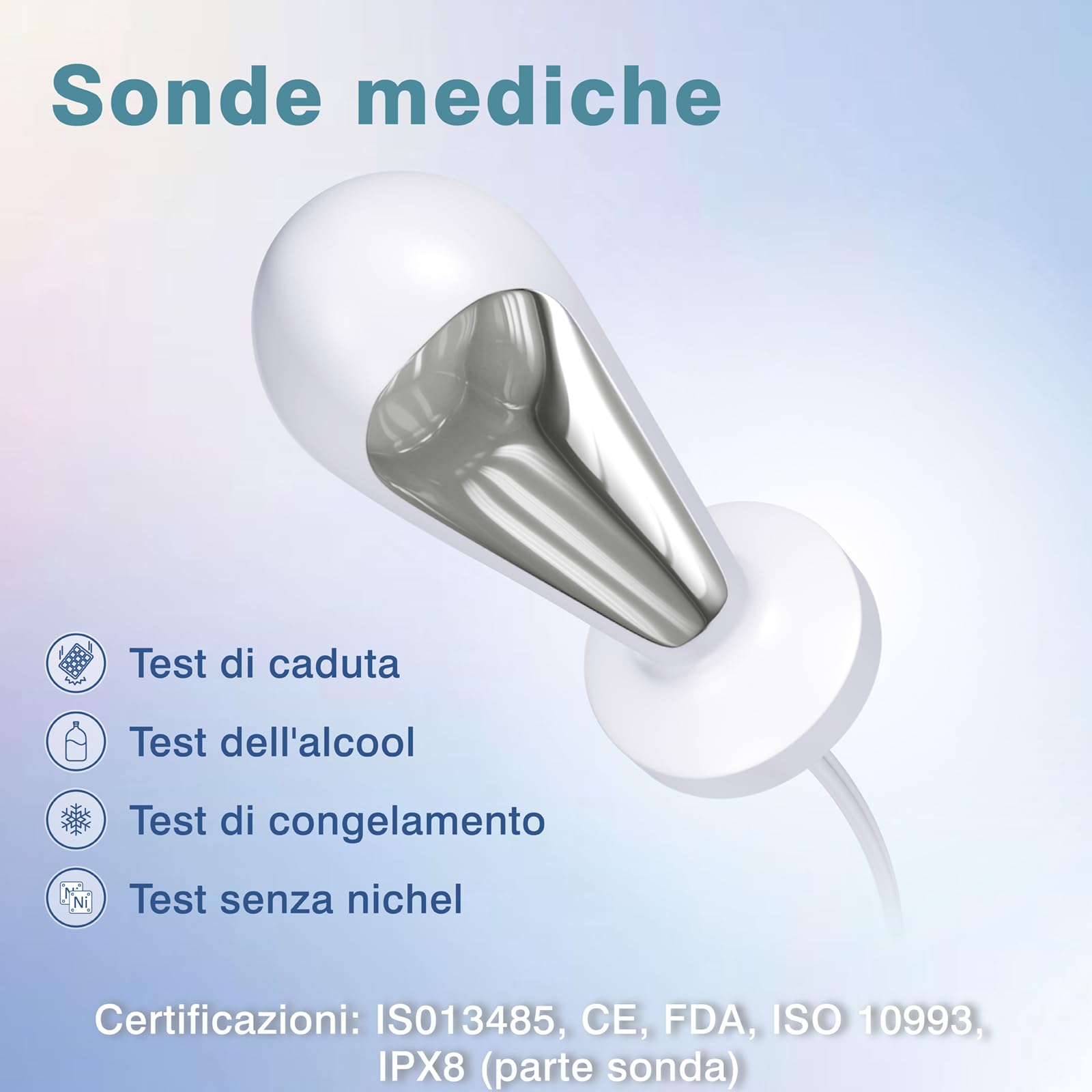 iSTIM Sonda per esercizi di Kegel, stimolazione muscolare elettrica del pavimento pelvico, incontinenza - Compatibile TENS/EMS (Vaginale)