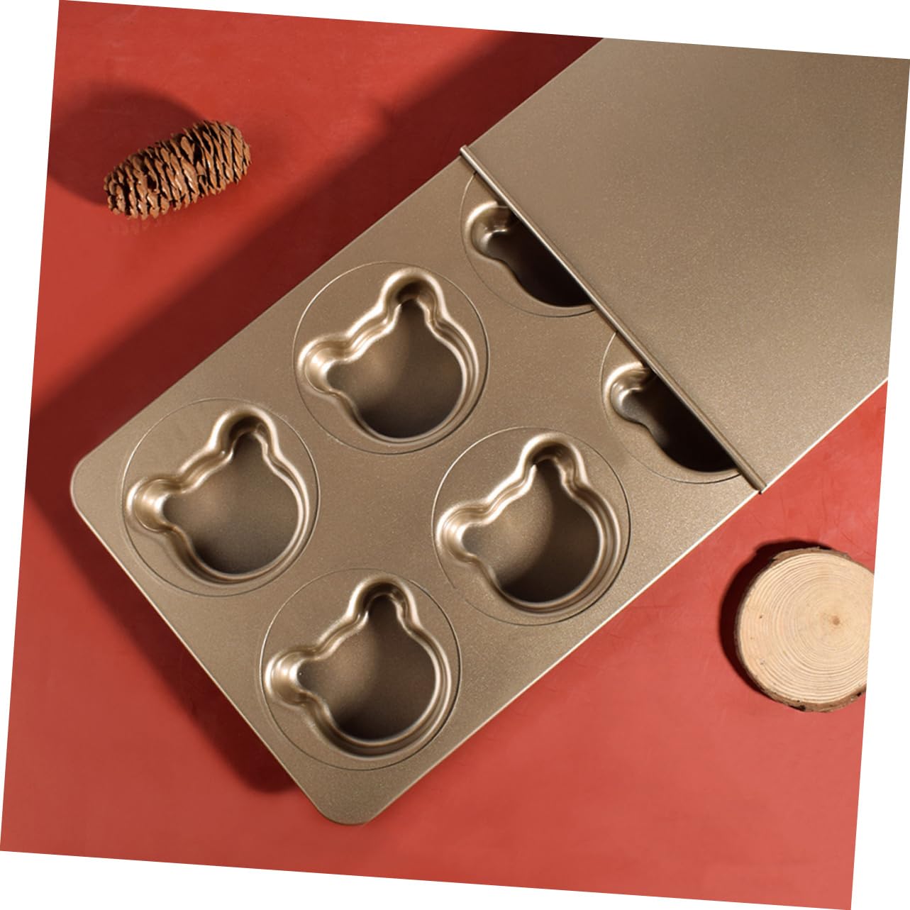 SHOWERORO 1ensemble Moule à Gâteau Métal Réutilisable Ours Pour Pâtisserie Pour Cookies Et Gâteaux Pratique Et Facile à Démouler