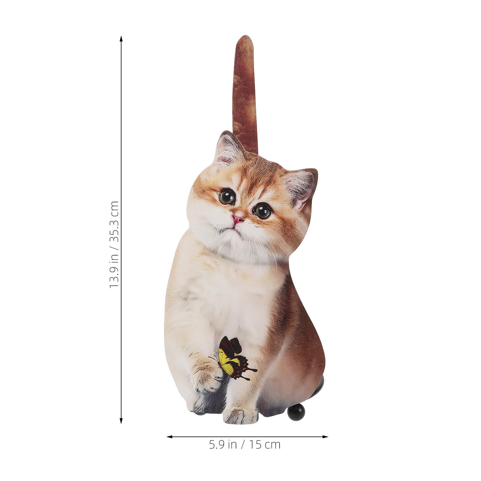 Artibetter Portarotolo di Carta Igienica Portaoggetti a Forma di Gatto in Ferro Compatto Decorativo per Bagno Soggiorno e Sala da Pranzo